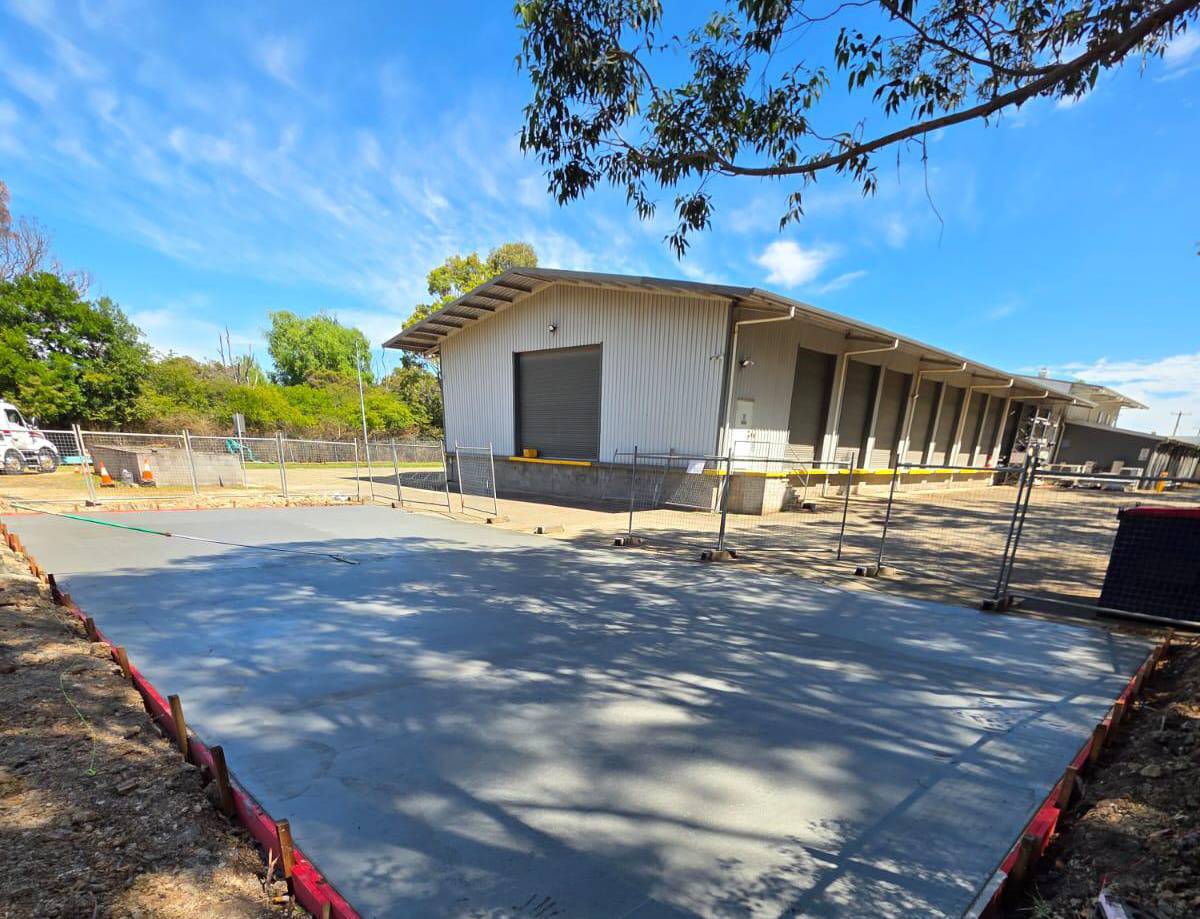 Jemena Energy Concrete Slab & Materials Shelter, Cardiff NSW